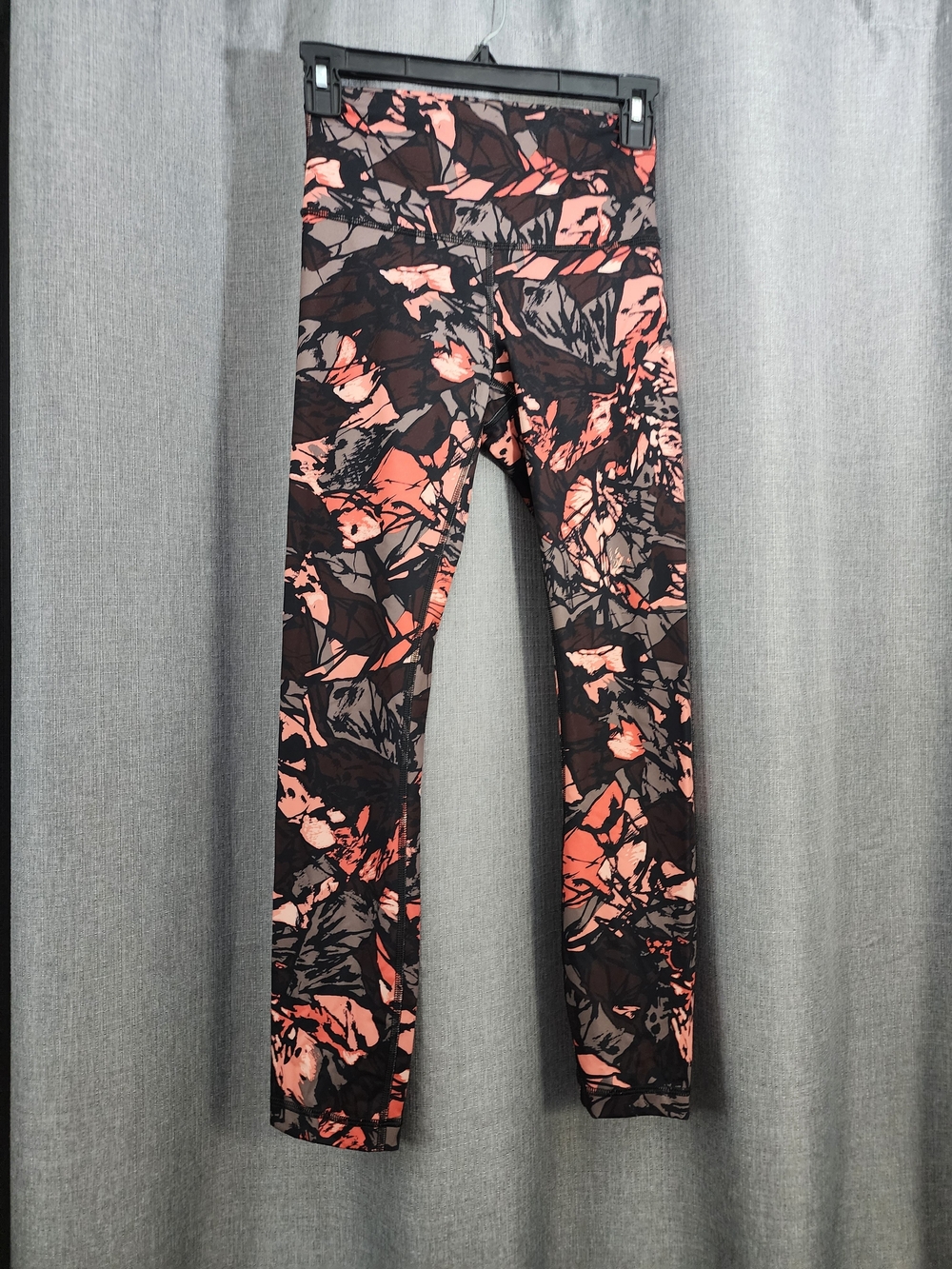 lululemon athletica Floral Abstract Print Leggings in Black and Coral
